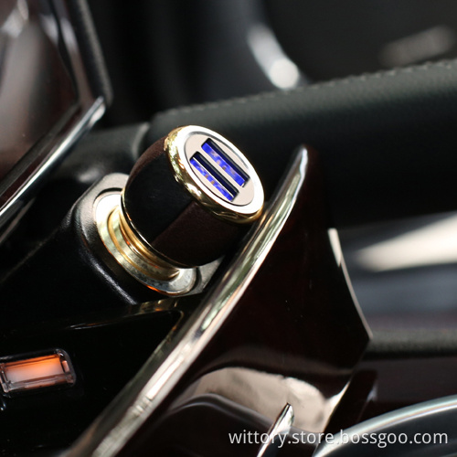 Multipurpose 2 usb port car charger